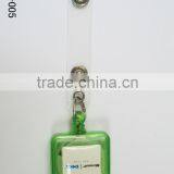 Square Epoxy Logo Retractable Badge Holder