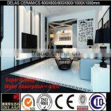 Polished Super Black and Super White Quartz Artificial Ceramic Tile