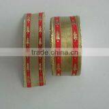 HOT SALE! 1.5 inch Width Christmas Jacquard Woven Fabric ribbons, Jacquard Woven Fabric Ribbon for Gift Wrapping