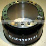 Brake Drum and Wheel Hub for DAF