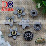 Star Design Snap Fastener Metal Button Spring Snap Button for Leather Jacket thumbnail-5