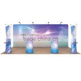 20ft Straight Portable Fabric Tension Exhibition Display System With Graphic #01