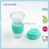 Double Wall PP Plastic Coffee Travel Mug With Silicon Band thumbnail-3