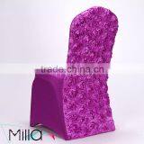New Design Rosette Spandex Chair Cover for Wedding Hotel And Banquet Quality Choice thumbnail-3
