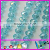 loose diamond rondelle/bicone faceted glass beads, jewelry crystal glass beads strands for bracelet