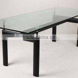 Buy Rectangular Tempered Glass Le Corbusier LC6 Dining Table thumbnail-1