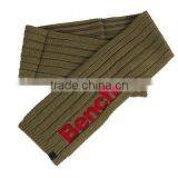 Fashion Wholesale Custom Cheap Knitting Ribbed Scarf