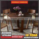 Nordic Style Ash Solid Solid Tree Hotel Round Modern Dining Table