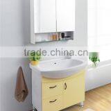 Middle East Hot Sale Yellow Color Bathroom Vanity Flooring Vanity With Ceramic Basin thumbnail-1