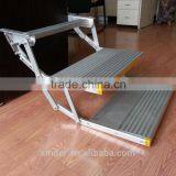 ES-F-D-M Manual Double Folding Car Foot Step for Vans, Trucks, Motorhome and Camping Car