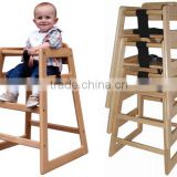 Stackable Antique Baby Wooden High Chair