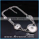 Cheap Price Silver Wholesale Fashion Jewelry Button Necklace for Sale thumbnail-2