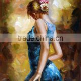Dance woman oil painting