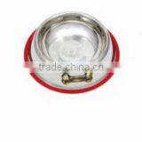 Skidproof Stainless Steel Dog Feeding Bowl thumbnail-1