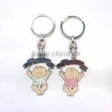 Wholesale Shape of Children Alloy Keychain ,kids Keychain thumbnail-3