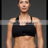 Kiteng Comfortable Yoga Sports Bra With Crisscross Stapes on the Back Wicking Fabric and Padding Office In United States thumbnail-2