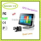 A38 FHD 1080p Dual Lens Wifi Gps Navigation GPS Tracker Muiltifunction Intelligent Car Dvr