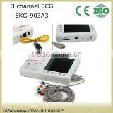 Cheap Price 3 Channel Resting ECG Machine Electrocardiograph Electrocardiogram EKG Factory thumbnail-1