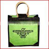 Promotional Logo Printed Custom Jute Reusable Shopping Bag thumbnail-1