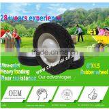 The Most Popular 6inch Rubber Wheel/Metal Rim Wheel/solid Rubber Tiressmall/steel Hub Wheel thumbnail-2