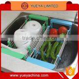 Kitchen Stainless Steel Sink Vegetable Storage Strainer Drain Basket thumbnail-1