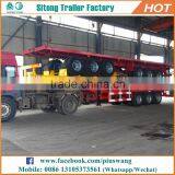 Competitive Price Durable Flatbed Semi-trailer Gooseneck Container Transport Trailers thumbnail-5