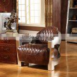 Luxury American Chesterfield Leather Side Chair With Button And Nail Head(MOQ=1PC) thumbnail-2