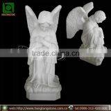 White Marble Praying Angel Statue thumbnail-1