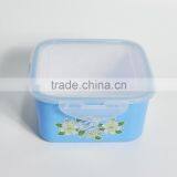High Quality Stackable 4 Pieces pp Plastic Food Container Set With Lock for Sale thumbnail-5
