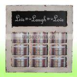 Photo Frame With 9 Openings and Rustic Finishing on Surface thumbnail-1