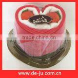 Heart Shaped Plastic Package Small Gift Cake Towel Supplies thumbnail-1