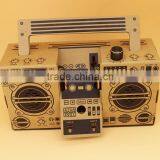 New Arrival DIY Folding Paper Book Box Speaker, Ratro Carton Design Unit Box Radio Speaker For Wholesale thumbnail-1