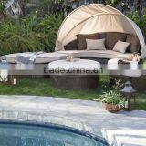 Sigma Wicker Pool Furniture Sectional Daybed Set Outdoor Sun Bed thumbnail-2