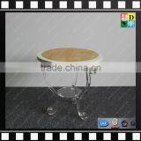 Clear Acrylic Leg Marble Center Table Customzied PMMA Coffee Side Table for Wholesale From China Manufacturer thumbnail-3