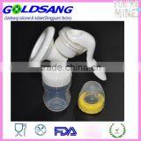 BPA Free Pacifier Bottle Included Silicone Covered Cup Manual Breast Pump thumbnail-1