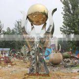 Pure Hand Forged 201 or 304 Stainless Steel Sculpture thumbnail-1