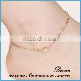 Trending Simple Rose Gold 316L Surgicial Stainless Steel Chain Anklet thumbnail-1