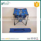 Small Foldable Camping Picnic Table With 9 Cup Holders and Cooler Bags