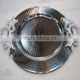 Hammered Shiny New Design Metal Tray thumbnail-1