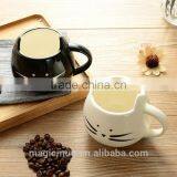 Creative Gift Cartoon Black and White Ceramic Cat Mug thumbnail-2