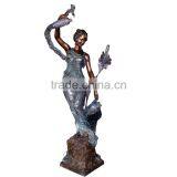 Home Decor Metal Craft Life Size Sexy Nude Woman Bronze Sculpture Fountain thumbnail-1