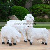outdoor decoration fiberglass animal craft life size resin sheep statues for sale