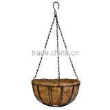 2016 Factory Custom Decoration Black Hanging Iron Flower Basket Stand thumbnail-4