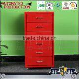 Knock Down Helmer 6 Drawers Tall Chest Pedestal Lateral Steel Filing Cabinet for Sale thumbnail-3