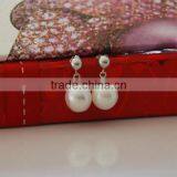 Raindrop 9-10mm Freshwater Pearls Earrings thumbnail-1