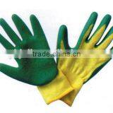 Seamless 10G High Grade T/C Shell Crinkle Latel Latex Glove thumbnail-1