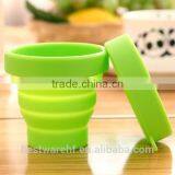 Telescopic Collapsible Outdoor Travel Camping Silicone Folding Cup thumbnail-1