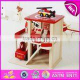 2017 New Products Funny Parking Toy Boys Wooden Toy Fire Station W04B030 thumbnail-5