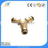 Short Brass 3-ways Y Shape Hose Connector thumbnail-4