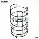 43002 Steel Wire Sink Basket Cutlery Holder Cooking Utensils Storage Kitchen Rack thumbnail-1